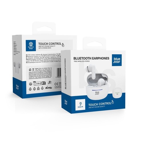 Blue star auricolare bluetooth - blue,
